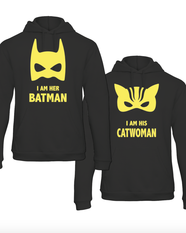 batman & catwoman hoodies