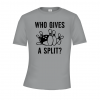 Who gives a split bowling t-shirt